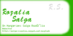 rozalia salga business card